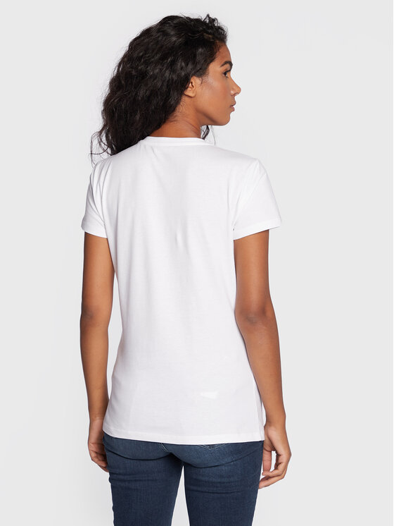 T-shirt WF2534 JS923 Bianco Slim Fit
