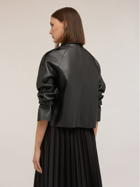 Motivi Motivi Giacca in similpelle R305W100151N033 Nero Regular Fit