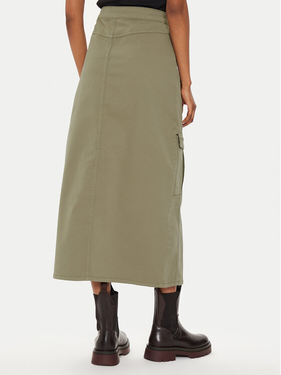 Gestuz Gestuz Spódnica midi 10908161 Zielony Regular Fit