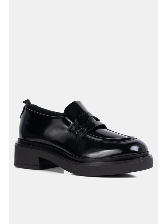 Emporio Armani Emporio Armani Mokasíny Mocassino Abrasivato Černá