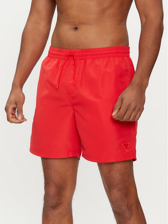 Guess Guess Kopalne hlače F4GT01 WG282 Rdeča Regular Fit