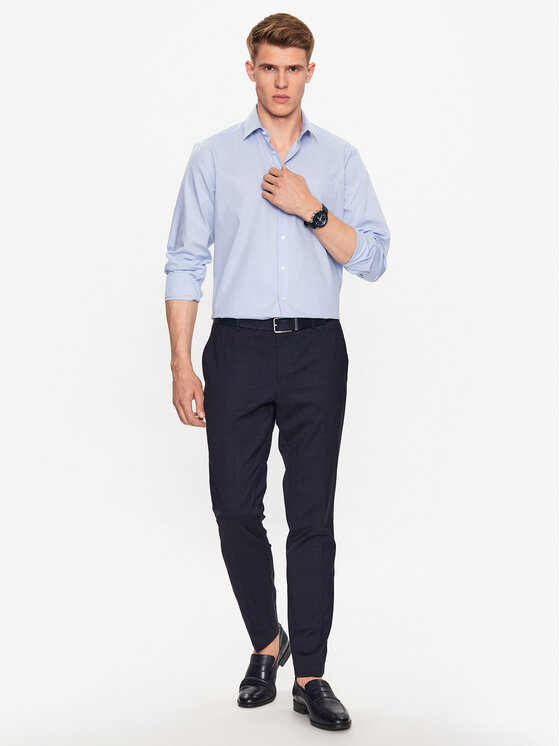 Seidensticker Seidensticker Camicia 01.193660 Celeste Regular Fit