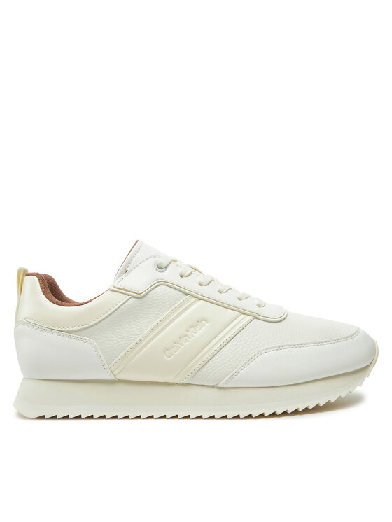 Calvin Klein Calvin Klein Sneakers Low Top Lace Up Logo Lth HM0HM01654 Alb
