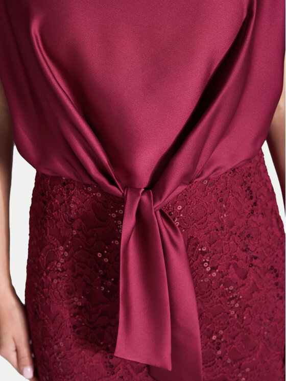 Swing Swing Coctailkleid 5AI10900 Dunkelrot Regular Fit