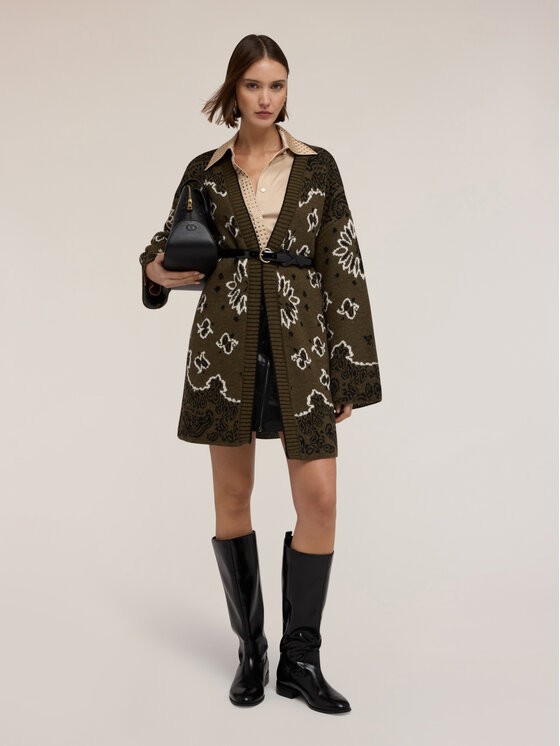 Motivi Motivi Maglione M183E002141N0S5 Verde Over Fit