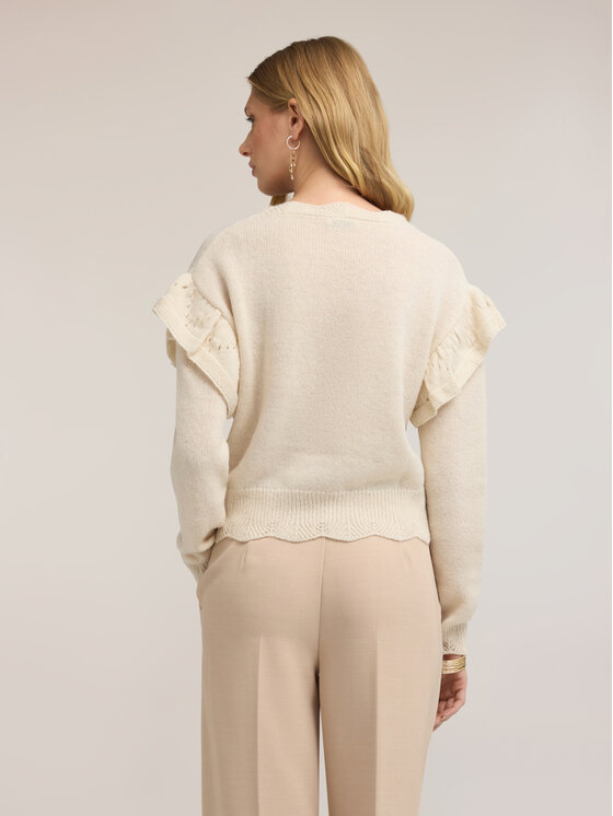 Motivi Motivi Maglione M620W004338N0S1 Crema Regular Fit