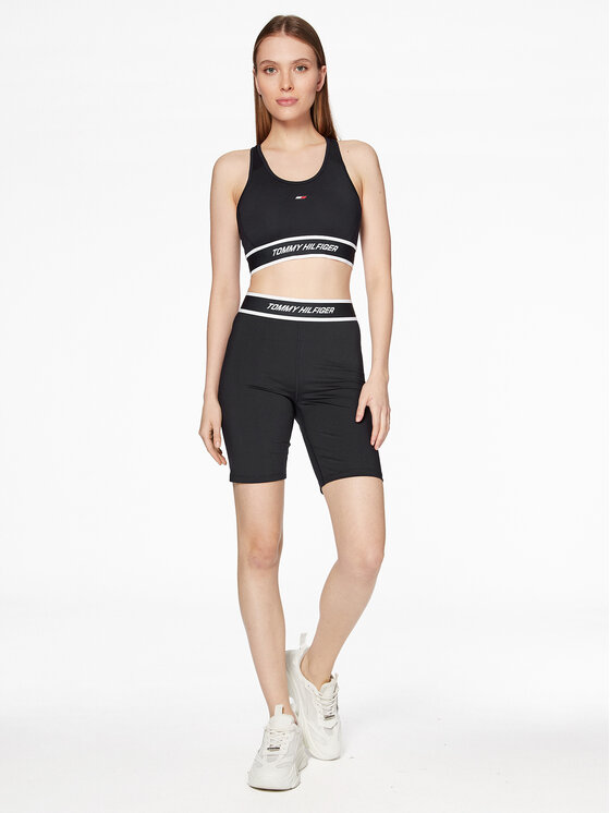 Tommy Hilfiger Tommy Hilfiger Cyklistické šortky Tape S10S101704 Tmavomodrá Slim Fit