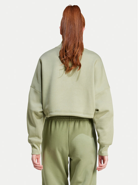 adidas adidas Sweatshirt Signature Graphic JE3899 Grün Loose Fit