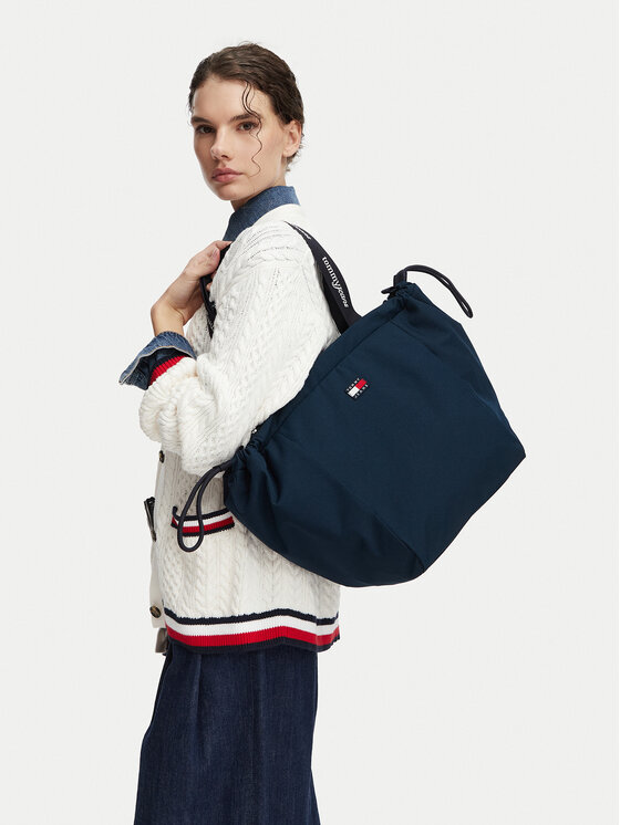 Tommy Jeans Geantă Tjw Ess Daily Tote AW0AW18771 Bleumarin