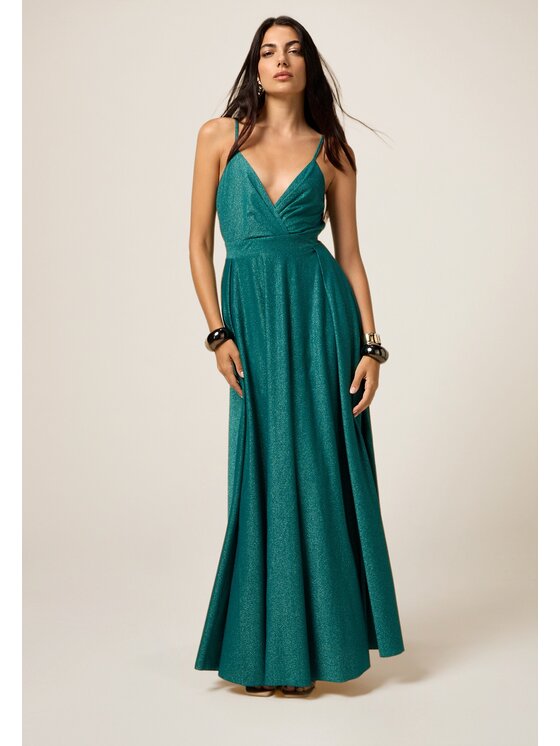 Oltre Oltre Abito da sera 7632J000838N025 Turchese A-Line Fit