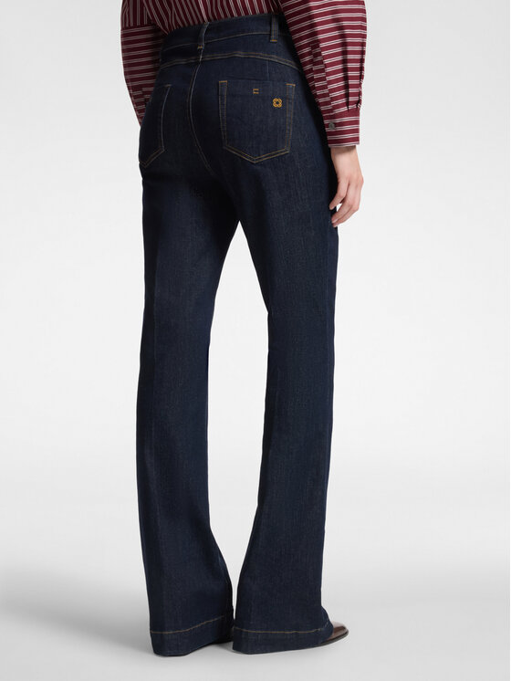 Elena Mirò Elena Mirò Jeansy P409G000425N034 Niebieski Flare Fit
