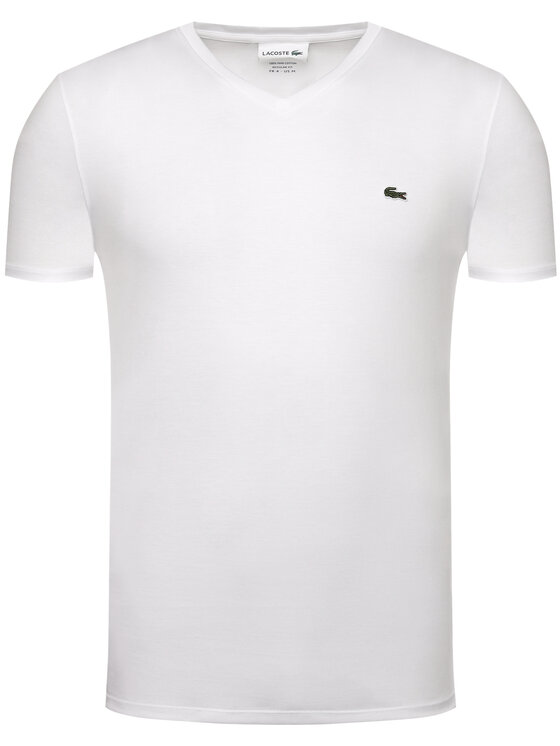 Lacoste Lacoste T-Shirt TH6710 Biały Regular Fit