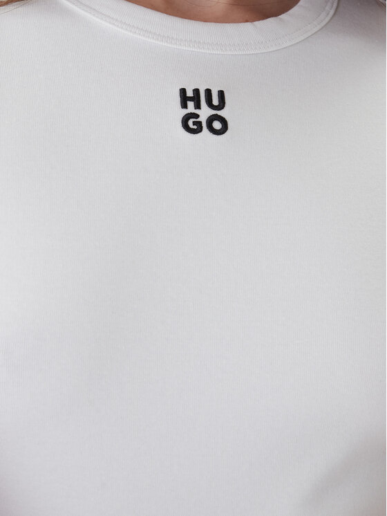 HUGO Hugo Blusa Dafilomena_3 50518378 Bianco Slim Fit