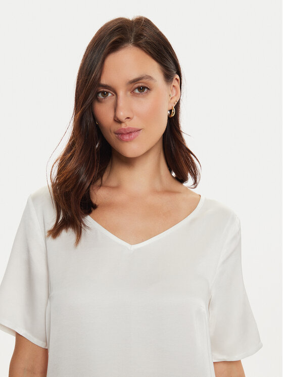 Tatuum Tatuum Majica Mekonga T2416.044B Écru Regular Fit