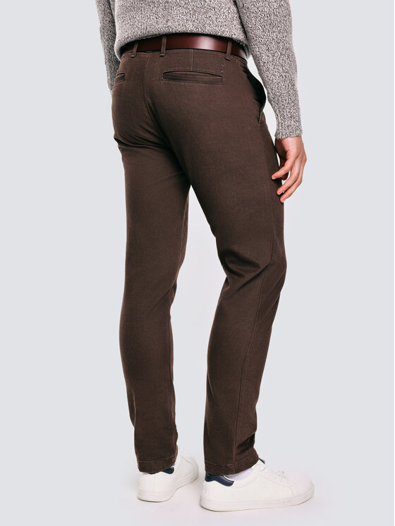BIG STAR BIG STAR Chinosy ERHATIN Brązowy Slim Fit