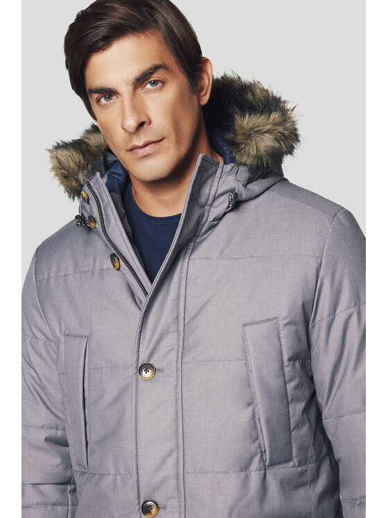Lancerto Lancerto Kurtka zimowa Viborg KU097224000006 Szary Regular Fit