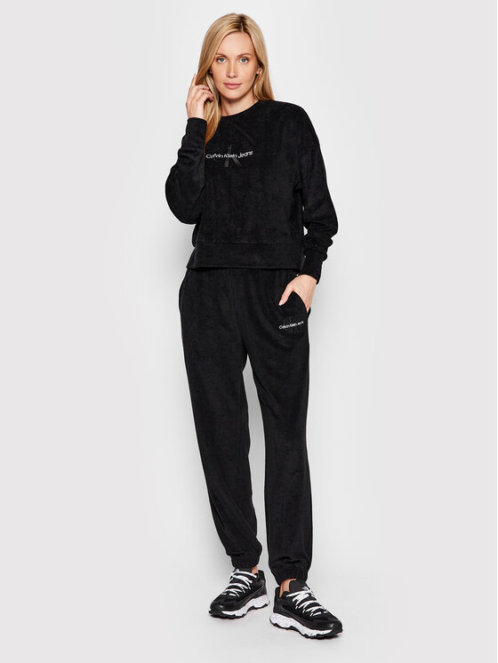 Calvin Klein Jeans Calvin Klein Jeans Bluza J20J218991 Czarny Relaxed Fit