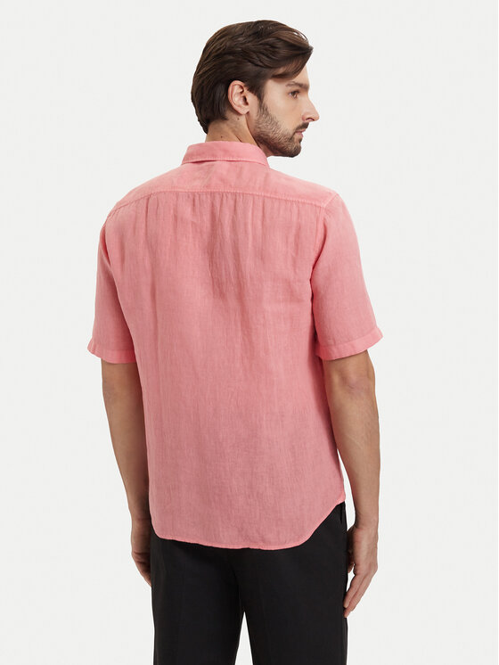 BOSS BOSS Marškiniai Rash 50537382 Šviesiai raudona Regular Fit