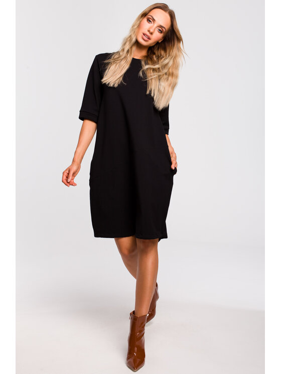 Made of Emotion Made of Emotion Vestito da giorno M451 Nero Comfortable Fit