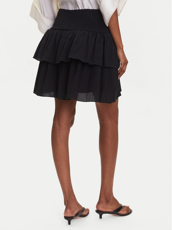 Vero Moda Vero Moda Spódnica mini Clara 10336425 Czarny Regular Fit