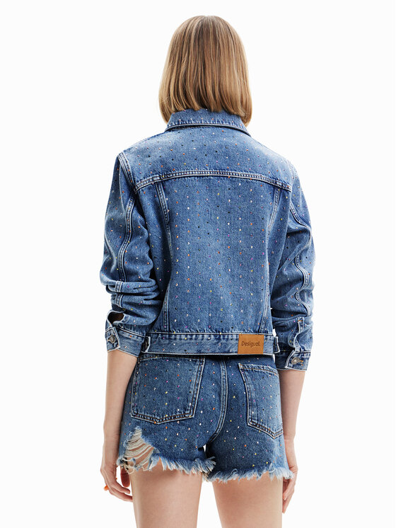 Desigual Desigual Giacca di jeans Benita 23SWED37 Blu Regular Fit