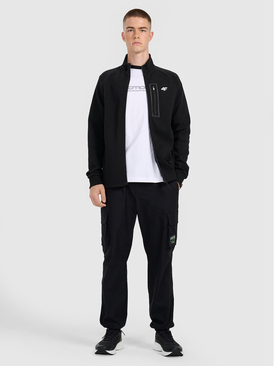 4F 4F Bluza DUO DYNAMICS Czarny Regular Fit