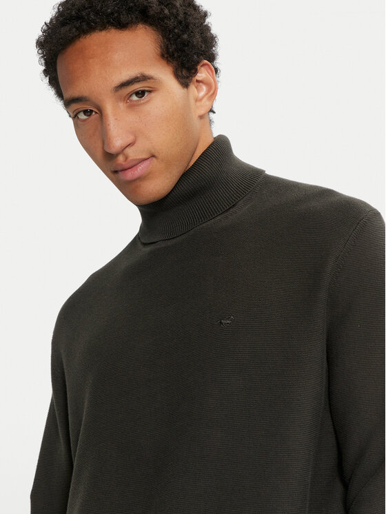 Mustang Mustang Rollkragenpullover Elgin 1015478 Schwarz Regular Fit