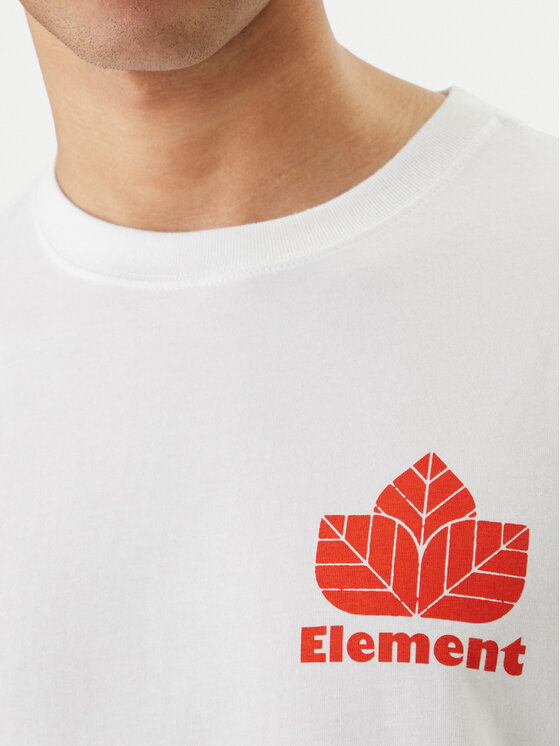 Element Element T-Shirt Sporting ELYZT00569 Bílá Relaxed Fit