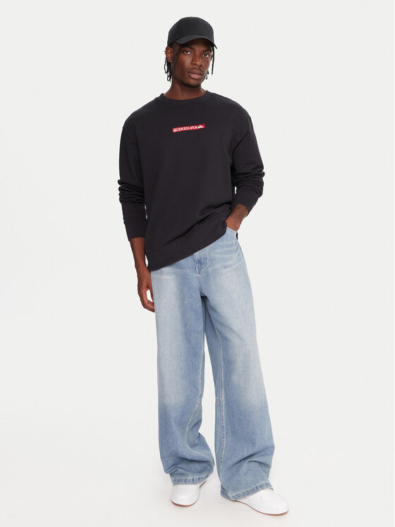 Quiksilver Quiksilver Mikina Dna EQYFT05120 Čierna Oversize