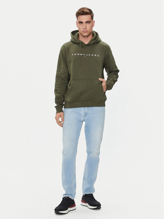 Tommy Jeans Tommy Jeans Pluus Linear Logo DM0DM17985 Roheline Regular Fit