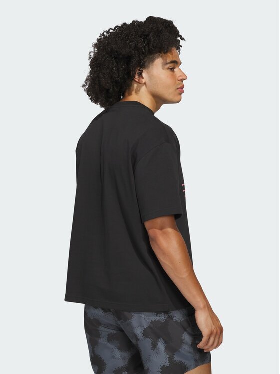 adidas adidas Koszulka techniczna 151577 Czarny Loose Fit