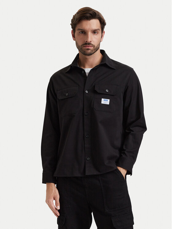 HUGO HUGO Hemd Ekynone 50570729 Schwarz Oversize