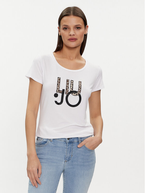 Liu Jo Liu Jo Majica VA4227 JS360 Bela Regular Fit