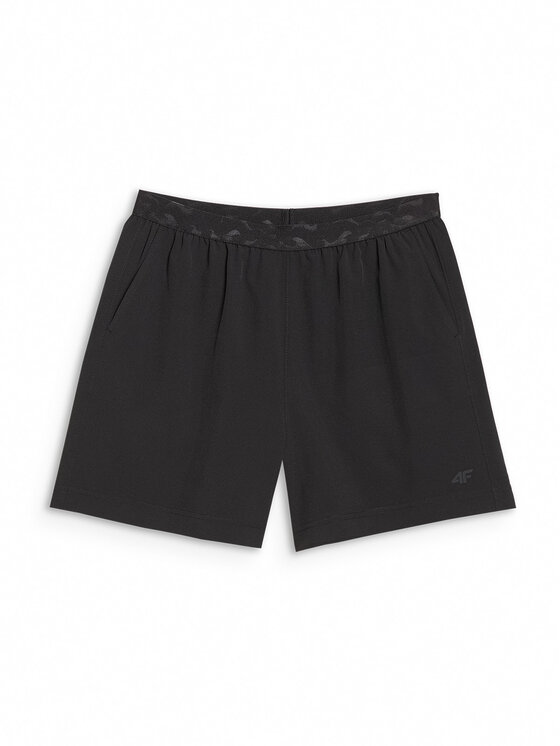 4F 4F Szorty materiałowe BEACHWEAR BASIC Czarny Regular Fit