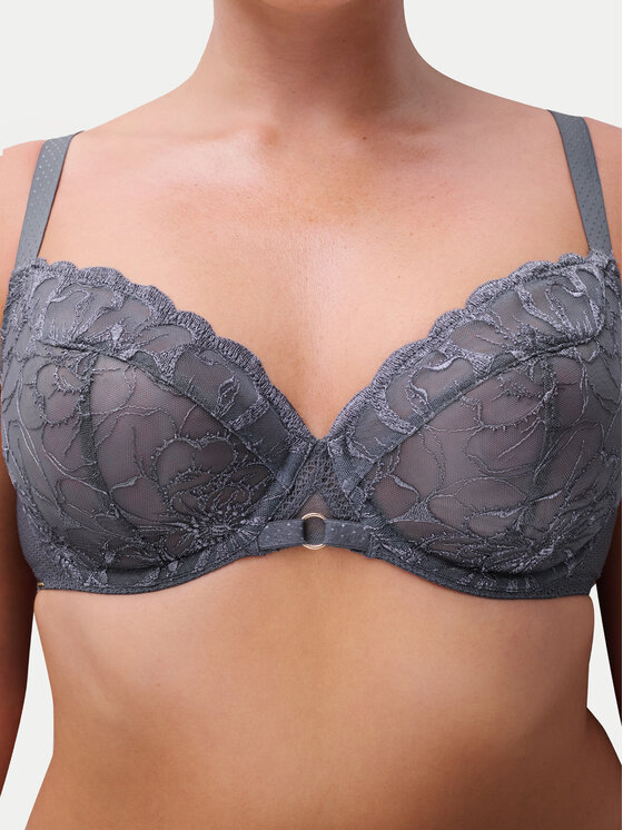 Chantelle Chantelle Sutien cu armătură Fleurs C12M10 Gri