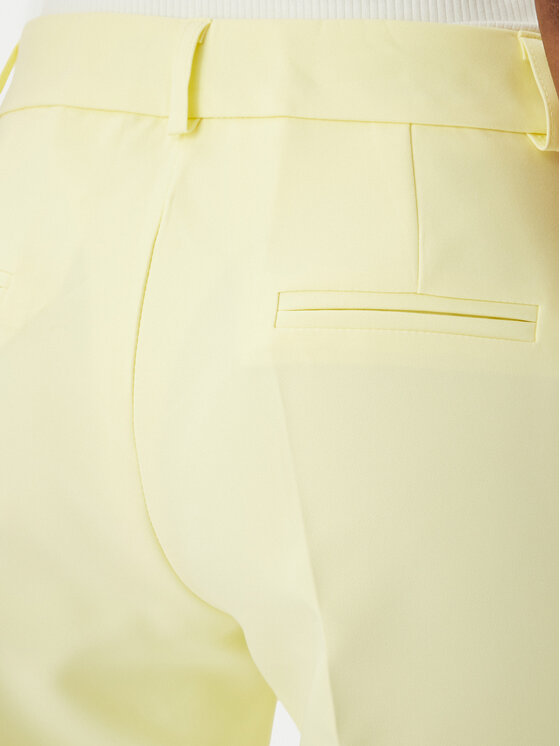 Maryley Maryley Pantaloni di tessuto 26EB52Z/43LE Giallo chiaro Regular Fit