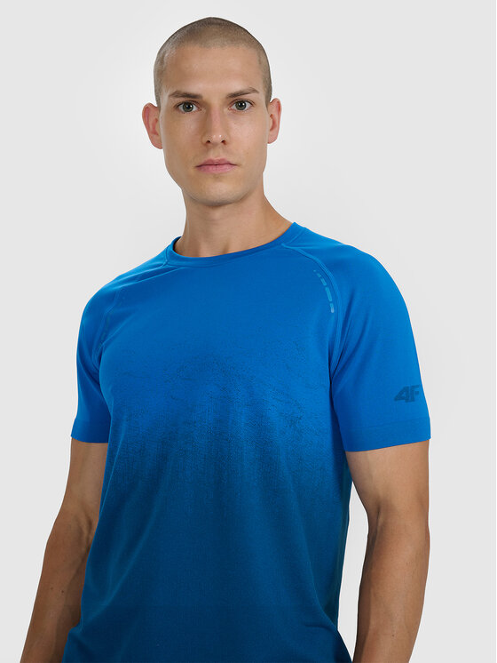 4F 4F Koszulka techniczna TRAIL RUNNING Granatowy Slim Fit