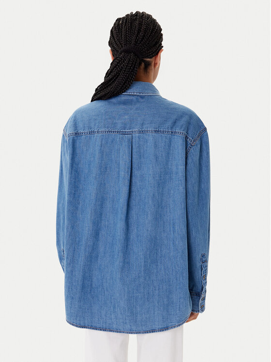 Tommy Jeans Tommy Jeans džinsiniai marškiniai DW0DW21073 Mėlyna Relaxed Fit
