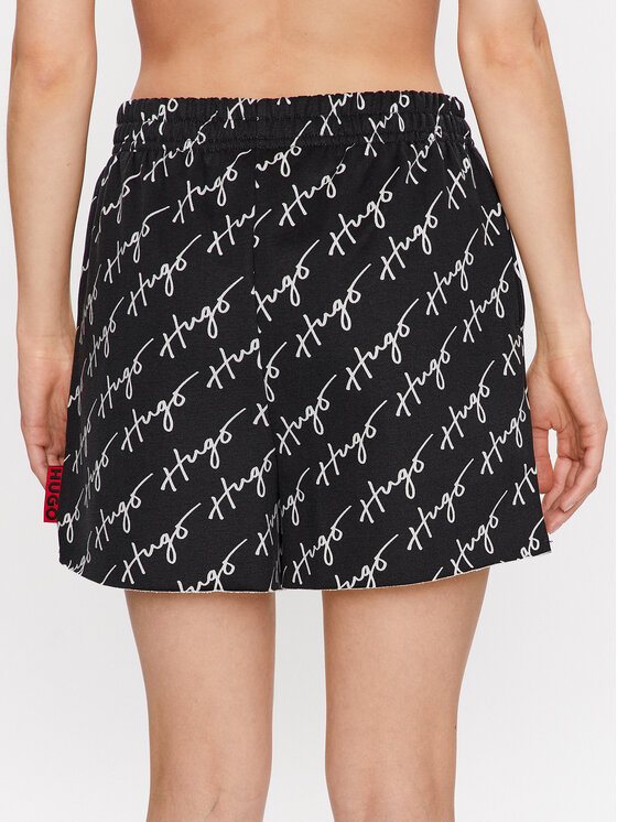 HUGO Hugo Šortky z materiálu Nasinde 50486339 Černá Regular Fit