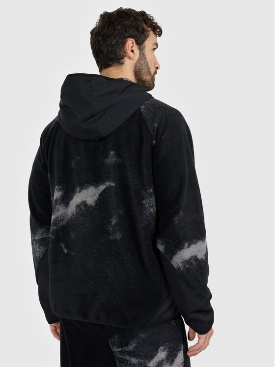 4F 4F Felpa di pile 4FRAW25TFLEM462-20A Nero Loose Fit