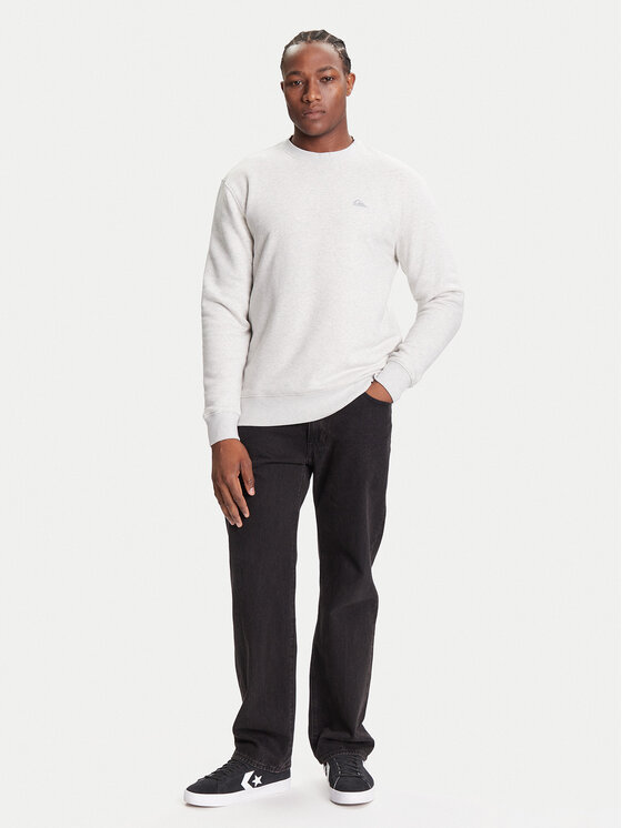Quiksilver Quiksilver Majica dugih rukava Salt Water Crew EQYFT05158 Siva Regular Fit