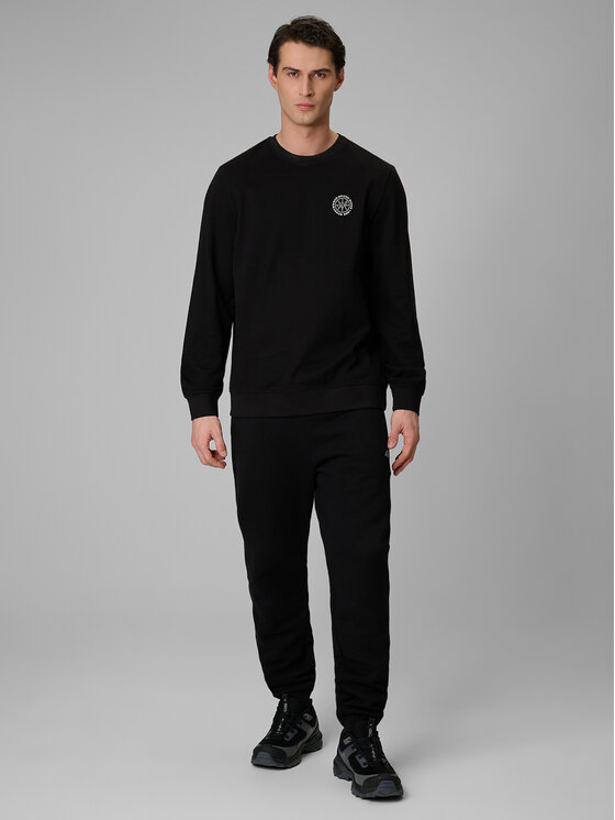4F 4F Longsleeve FLUID EXPRESSIONS Czarny Regular Fit