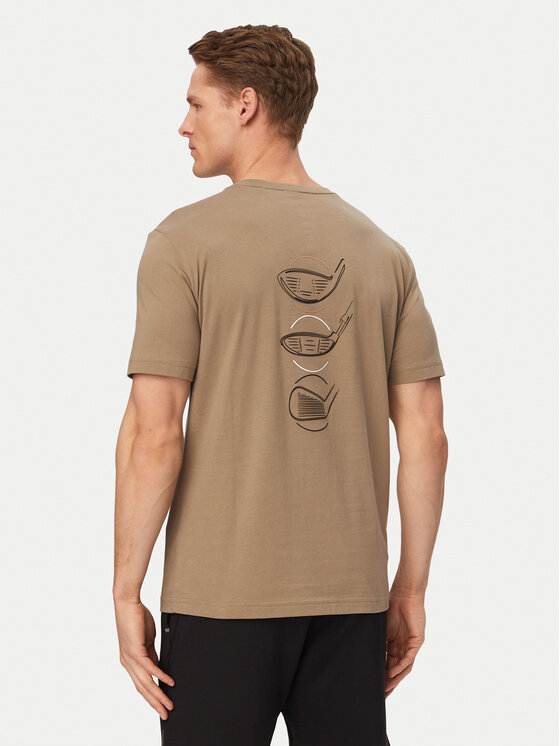 BOSS BOSS T-Shirt Birdie 50559387 Khakifarben Regular Fit