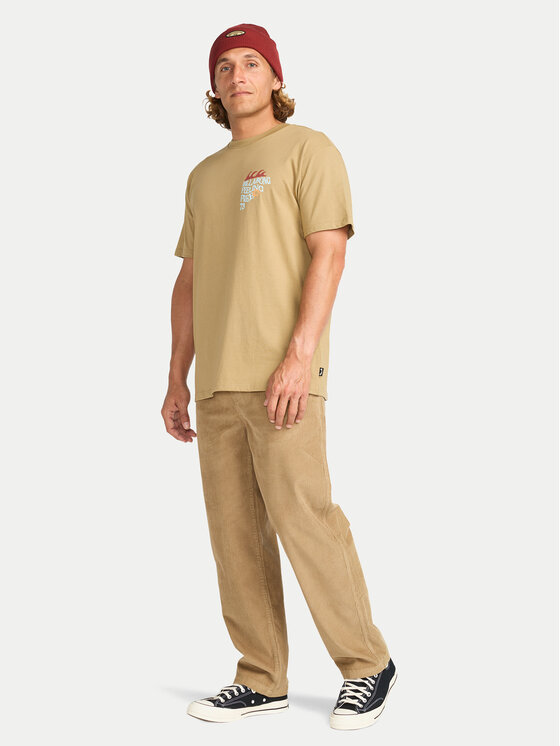 Billabong Billabong Tricou Twin Fin EBYZT00362 Bej Regular Fit