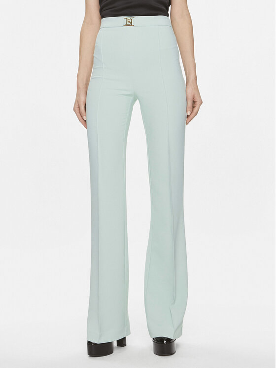 Elisabetta Franchi Elisabetta Franchi Stoffhose PA-T15-41E2- PA-T15-41E2 Grün Regular Fit