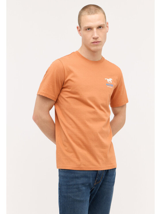 Mustang Mustang T-shirt AUSTIN Arancione Regular Fit