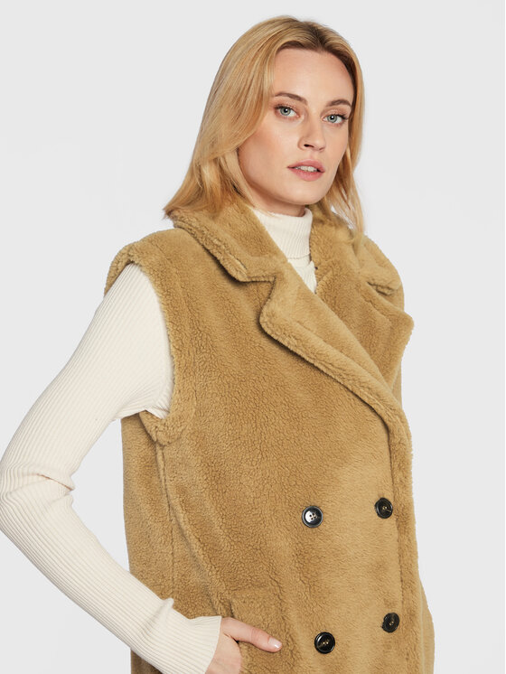 Marella Marella Αμάνικο Μπουφάν Shaila 39060528 Καφέ Regular Fit