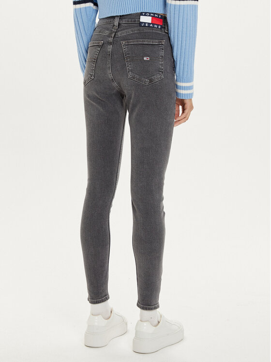 Tommy Jeans Tommy Jeans Jeans hlače Sylvia DW0DW19531 Siva Skinny Fit