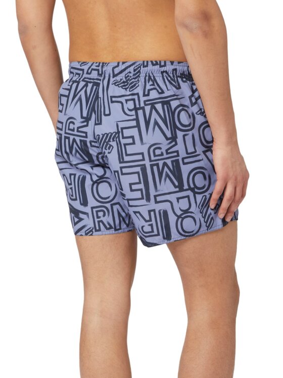 Emporio Armani Emporio Armani Pantaloncini da bagno Costume Emporio Armani EA graphic Blu Regular Fit