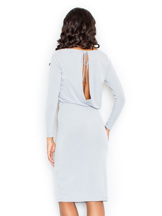 FIGL FIGL Sukienka M326 Szary Regular Fit